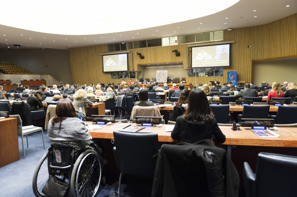 A general view of the special event on "Transformation towards sustainable and resilient society for all", held in observance of the International Day of Persons with Disabilities (3 December).